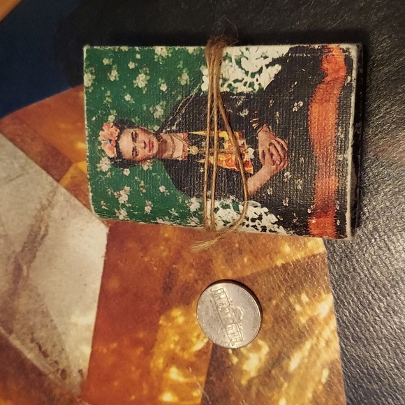 Hand made Frida Kahlo distressed mini blank note / sketch pad! Nwt. - Picture 1 of 2